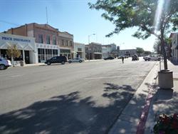 Main Street in Price, looking east toward the Crown Theatre. - , Utah